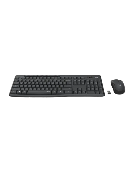 Клавиатура и мышь Logitech MK295, Беспроводное, Чёрный