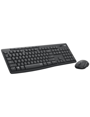 Клавиатура и мышь Logitech MK295, Беспроводное, Чёрный
