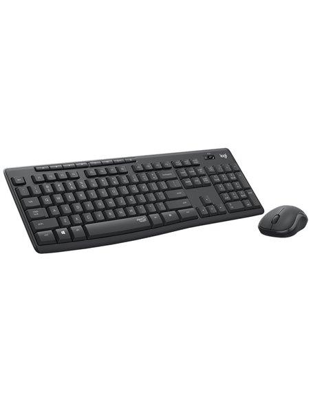 Клавиатура и мышь Logitech MK295, Беспроводное, Чёрный
