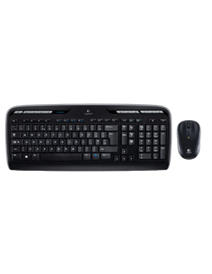 Клавиатура и мышь Logitech MK330, Беспроводное, Чёрный