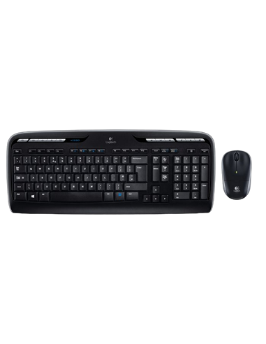 Клавиатура и мышь Logitech MK330, Беспроводное, Чёрный