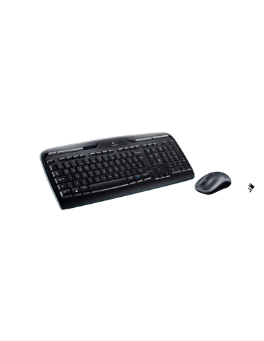 Set Tastatură + Mouse Logitech MK330, Fără fir, Negru