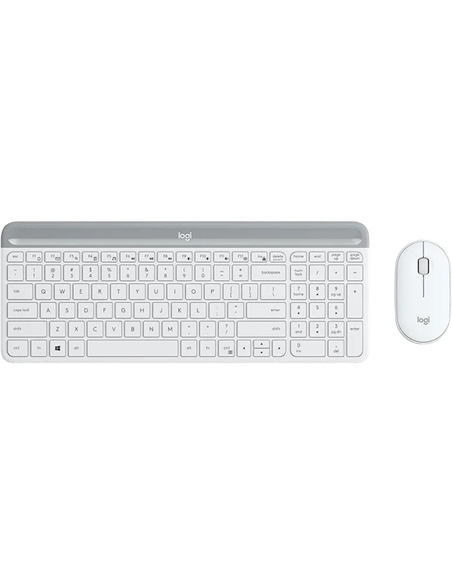 Set Tastatură + Mouse Logitech MK470, Fără fir, Alb