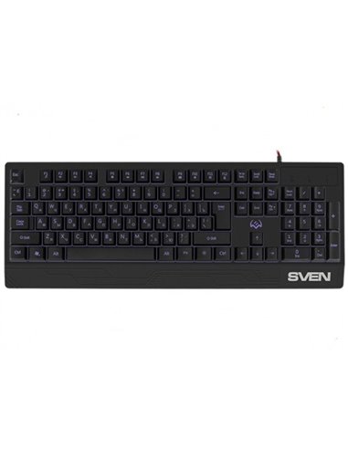 Tastatură SVEN KB-G7400, Cu fir, Negru