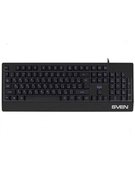 Tastatură SVEN KB-G7400, Cu fir, Negru