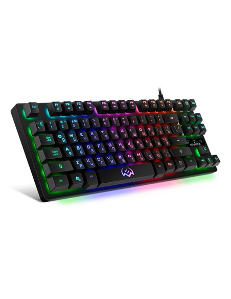 Tastatură SVEN KB-G7400, Cu fir, Negru
