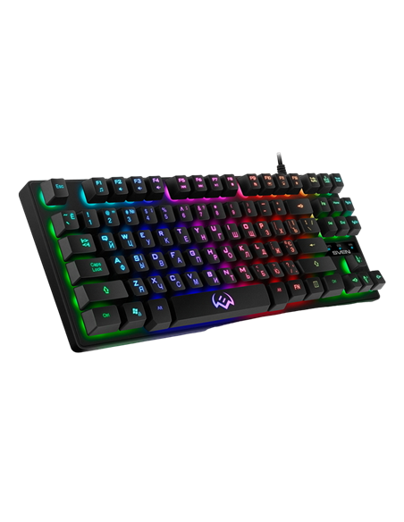 Tastatură SVEN KB-G7400, Cu fir, Negru