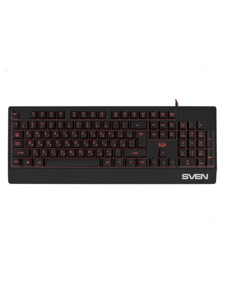 Tastatură SVEN KB-G7400, Cu fir, Negru