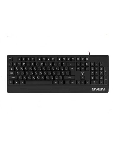 Tastatură SVEN KB-G7400, Cu fir, Negru