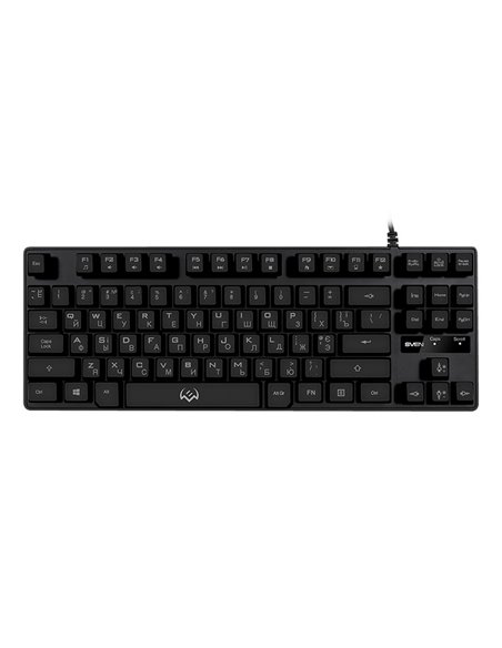 Tastatură SVEN KB-G7400, Cu fir, Negru