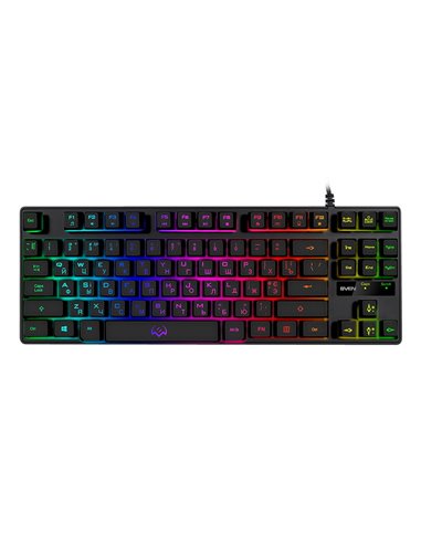 Tastatură SVEN KB-G7400, Cu fir, Negru