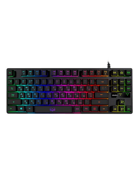 Tastatură SVEN KB-G7400, Cu fir, Negru