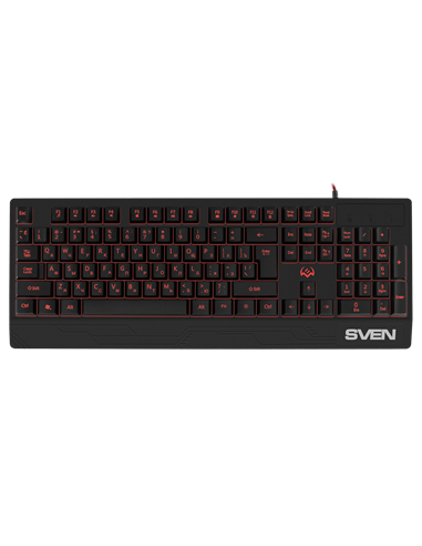 Tastatură SVEN KB-G8300, Cu fir, Negru