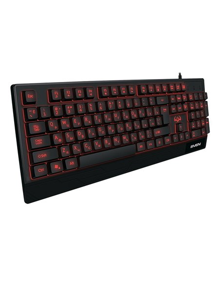 Клавиатура SVEN KB-G8300, Проводное, Чёрный