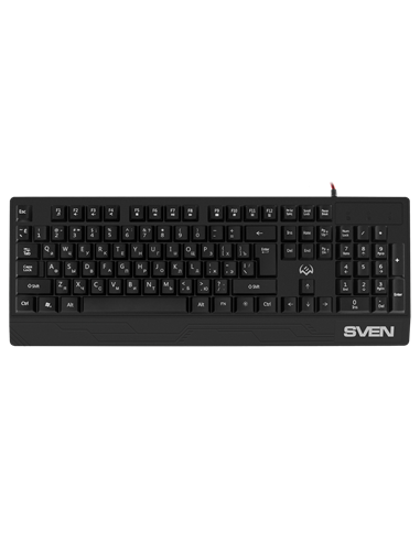 Клавиатура SVEN KB-G8300, Проводное, Чёрный