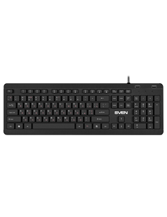 Клавиатура SVEN KB-E5700H, Проводное, Чёрный