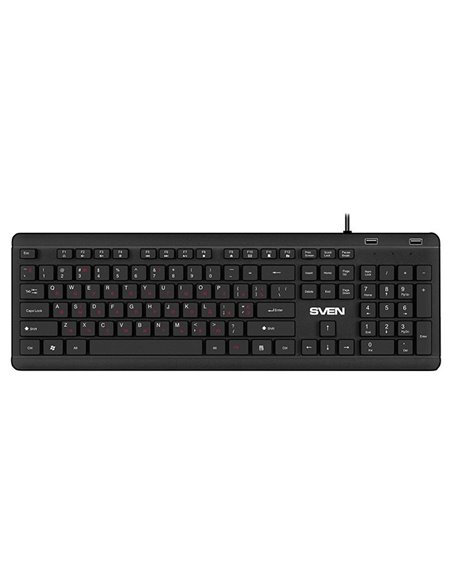 Tastatură SVEN KB-E5700H, Cu fir, Negru