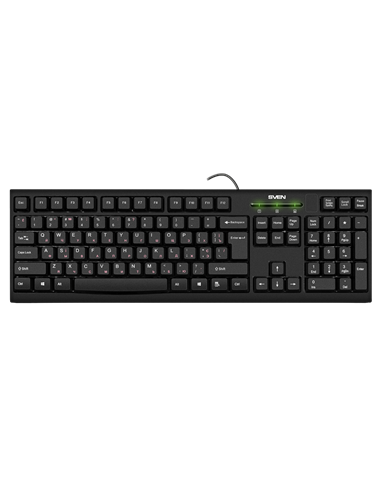 Tastatură SVEN KB-S300, Cu fir, Negru