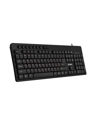 Клавиатура SVEN KB-C3060, Проводное, Чёрный