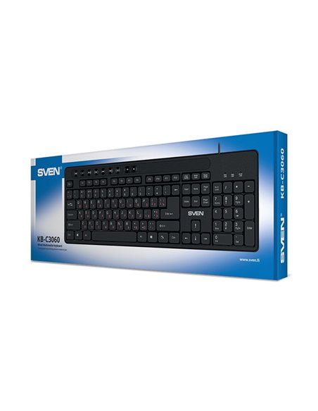 Клавиатура SVEN KB-C3060, Проводное, Чёрный Клавиатура SVEN KB-C3060, Проводное, Чёрный
