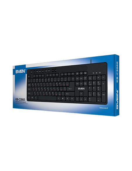 Клавиатура SVEN KB-C3060, Проводное, Чёрный Клавиатура SVEN KB-C3060, Проводное, Чёрный
