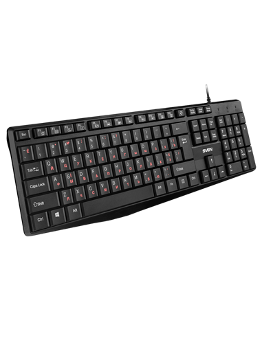 Клавиатура SVEN KB-S305, Проводное, Чёрный