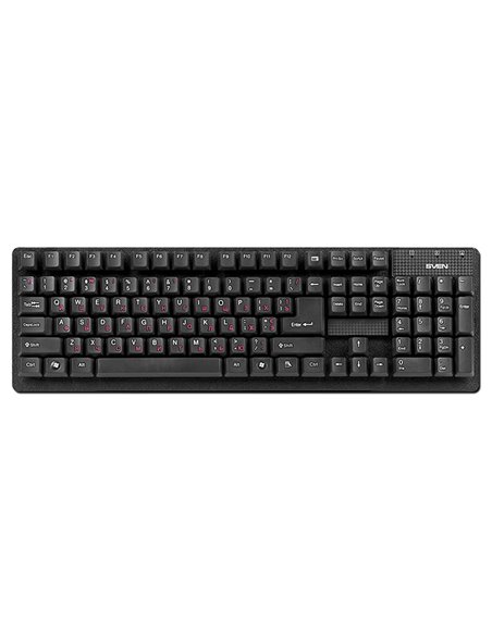 Клавиатура SVEN Standard 301, Проводное, Чёрный Клавиатура SVEN Standard 301, Проводное, Чёрный