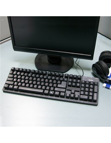 Клавиатура SVEN Standard 301, Проводное, Чёрный Клавиатура SVEN Standard 301, Проводное, Чёрный