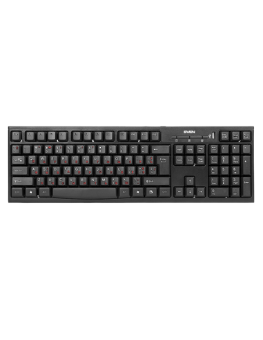 Tastatură SVEN Standard 304, Cu fir, Negru