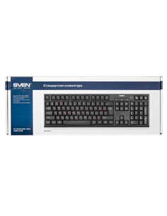 Tastatură SVEN Standard 304, Cu fir, Negru 2
