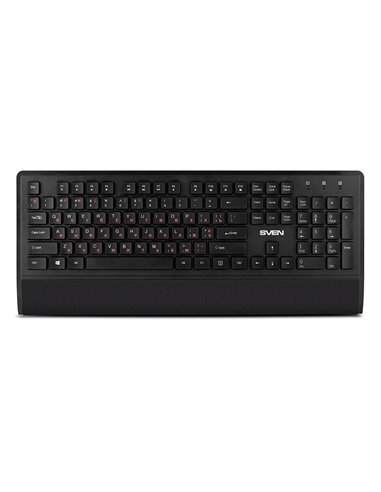 Клавиатура, мышь и коврик для мыши SVEN KB-C3800W, Беспроводное, Чёрный