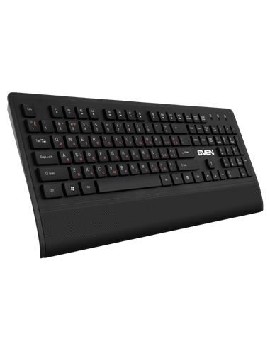 Клавиатура, мышь и коврик для мыши SVEN KB-C3800W, Беспроводное, Чёрный