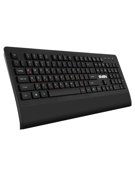 Клавиатура, мышь и коврик для мыши SVEN KB-C3800W, Беспроводное, Чёрный