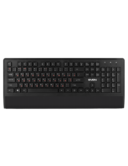 Клавиатура, мышь и коврик для мыши SVEN KB-C3800W, Беспроводное, Чёрный