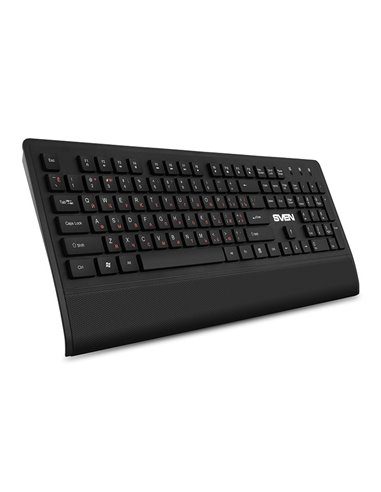 Клавиатура, мышь и коврик для мыши SVEN KB-C3800W, Беспроводное, Чёрный