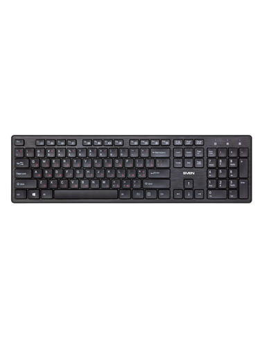 Клавиатура SVEN KB-E5800W, Беспроводное, Чёрный