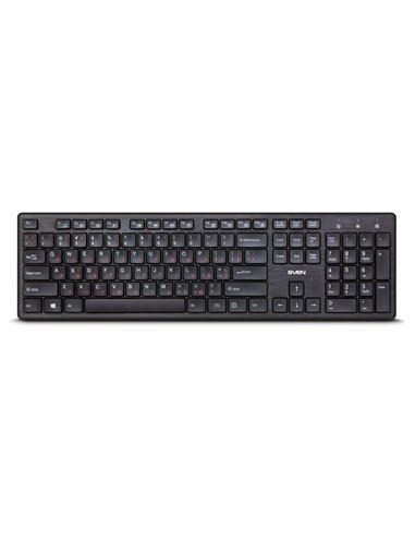Клавиатура SVEN KB-E5800W, Беспроводное, Чёрный