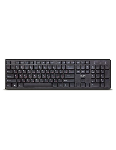 Клавиатура SVEN KB-E5800W, Беспроводное, Чёрный Клавиатура SVEN KB-E5800W, Беспроводное, Чёрный