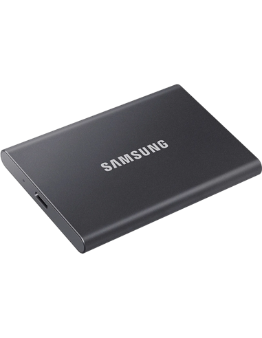 SSD portabil extern Samsung Portable SSD T7, 2 TB, Grey (MU-PC2T0T/WW)