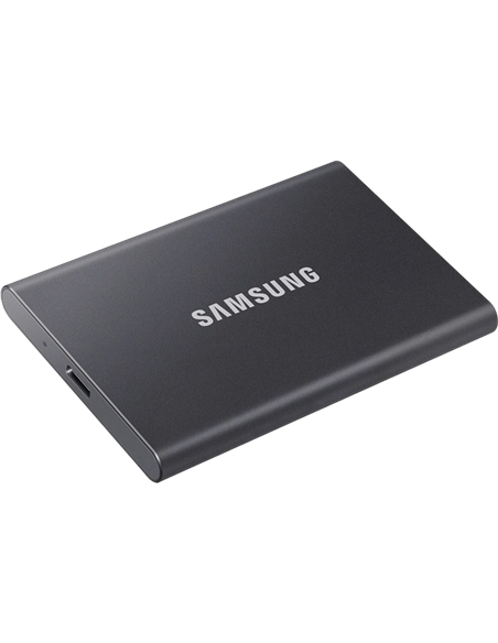 SSD portabil extern Samsung Portable SSD T7, 2 TB, Grey (MU-PC2T0T/WW)