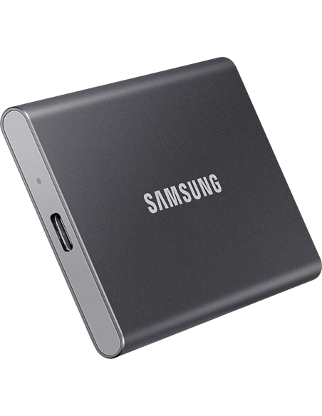 SSD portabil extern Samsung Portable SSD T7, 2 TB, Grey (MU-PC2T0T/WW)