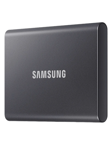 SSD portabil extern Samsung Portable SSD T7, 2 TB, Grey (MU-PC2T0T/WW)