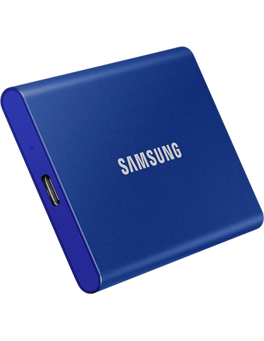 Внешний портативный SSD накопитель Samsung Portable SSD T7, 1 ТБ, Синий (MU-PC1T0H/WW)