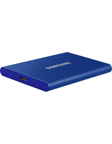 Внешний портативный SSD накопитель Samsung Portable SSD T7, 1 ТБ, Синий (MU-PC1T0H/WW)