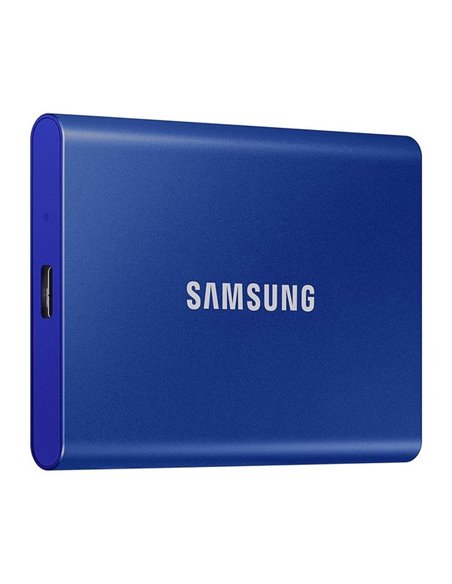 SSD portabil extern Samsung Portable SSD T7, 1 TB, Albastru (MU-PC1T0H/WW)