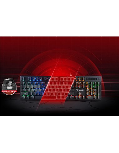 Tastatură Bloody B500N, Cu fir, Negru