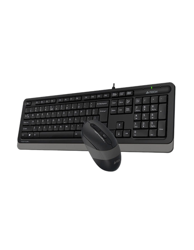 Set Tastatură + Mouse A4Tech F1010, Cu fir, Negru/Gri