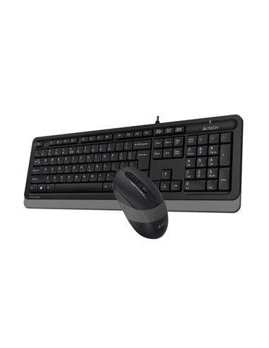 Клавиатура и мышь A4Tech F1010, Проводное, Чёрный/Серый