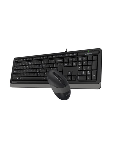 Set Tastatură + Mouse A4Tech F1010, Cu fir, Negru/Gri