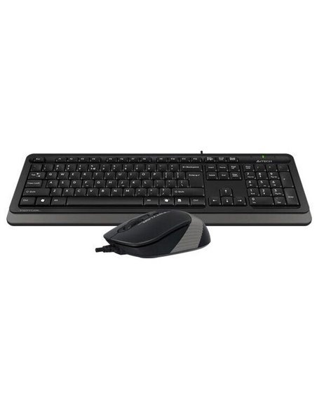 Set Tastatură + Mouse A4Tech F1010, Cu fir, Negru/Gri